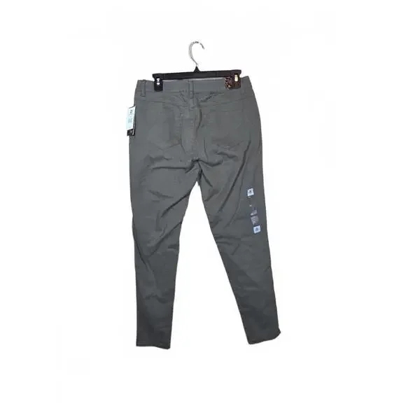 Southpole Women's Long Twill Stretch Skinny Pants, New Olive, Large - Picture 4 of 4